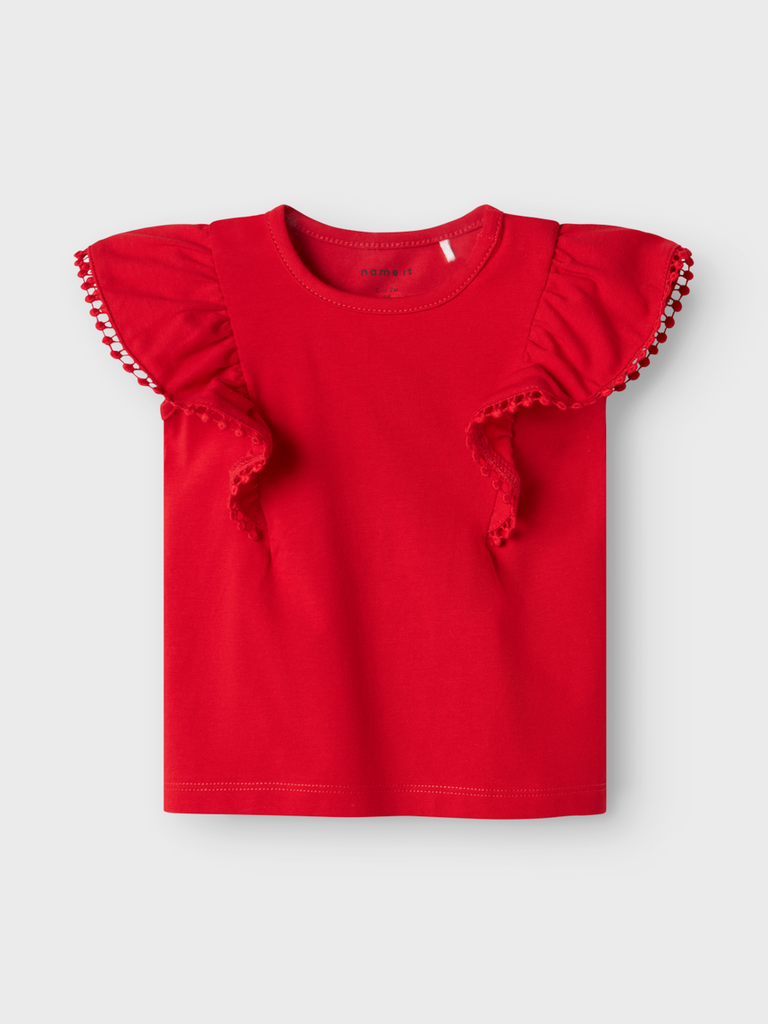 NAME IT BABY - NBF FANCY SS TOP - Chinese Red