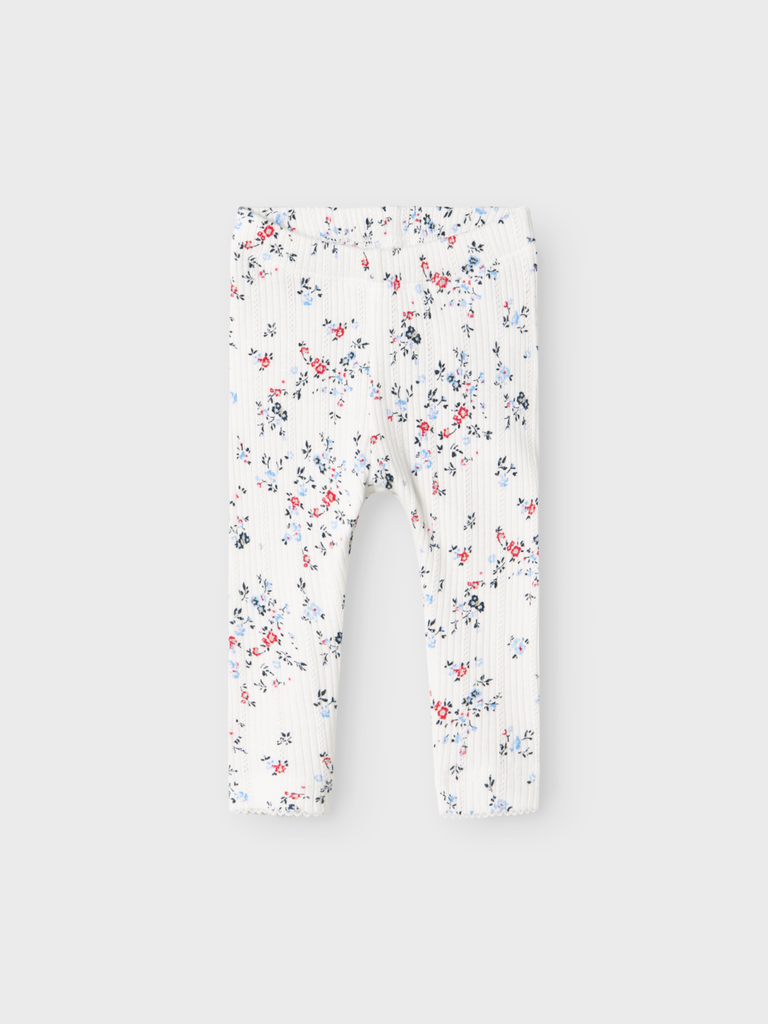 NAME IT BABY - NBF FILINE LEGGING - Cloud Dancer