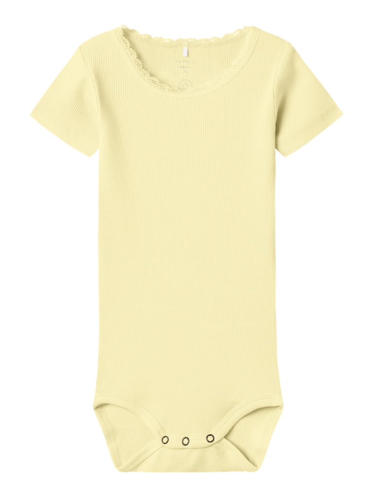 NAME IT BABY - NBF KAB SS BODY NOOS - Pastel Yellow