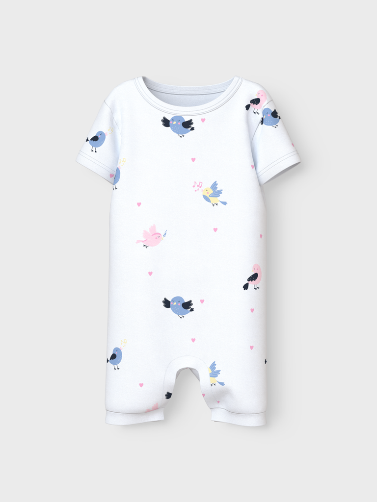 NAME IT BABY - NBF VANDORA SUNSUIT BOX - Bright White Birds