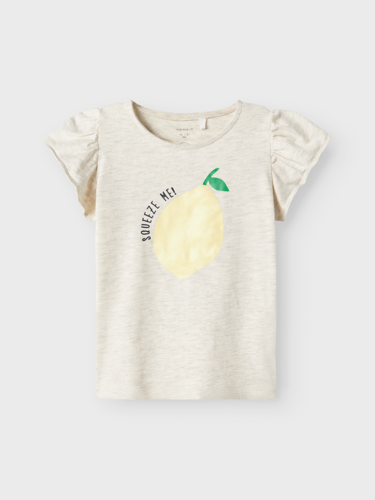 NAME IT MINI - NMF FOLLYGLITTER SS TOP BOX - Peyote Melange