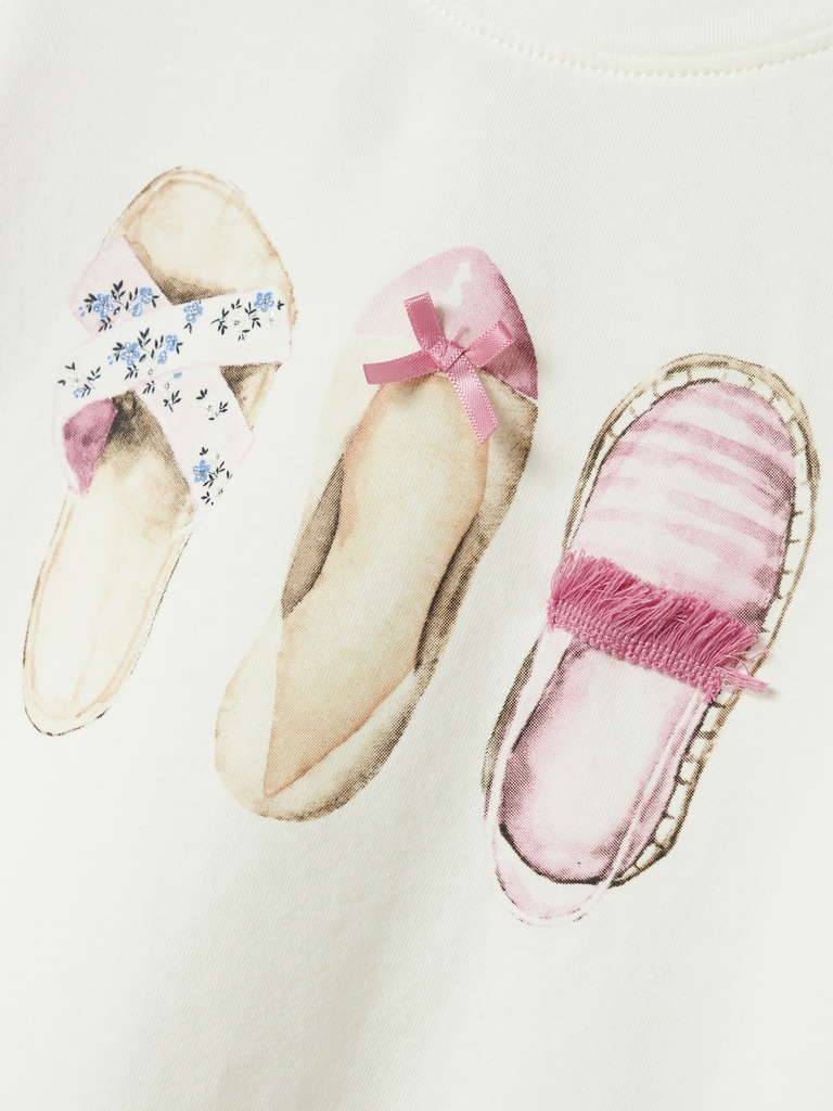 NAME IT MINI - NMF DESSY SS TOP - Cloud Dancer