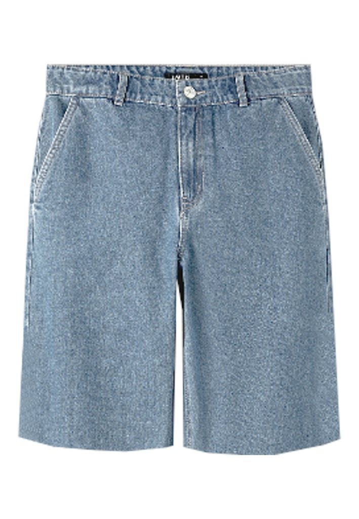 LMTD - NLN TOIZZA DNM LONG SHORTS NOOS - Light Blue Denim