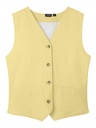 LMTD - NLF HYNTHE SL WAISTCOAT - Mellow Yellow