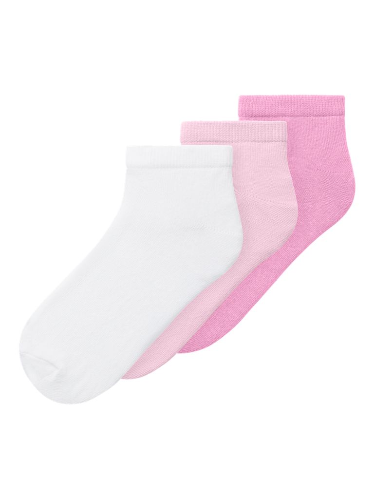 NAME IT KIDS - NKF VIRA 3P FOOTIE - Ballerina Pink Frosting + Bright White