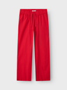 NAME IT KIDS - NKF FALINNEN STRAIGHT PANT - Chinese Red