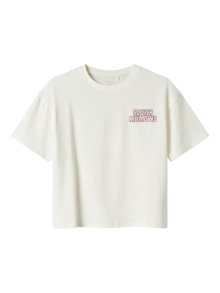 NAME IT KIDS - NKF MUBA SQUISHMALLOWS NREG SS TOP VDE - Cloud Dancer