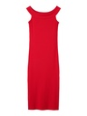 NAME IT KIDS - NKF FLOMMI SL SLIM LONG DRESS - Chinese Red