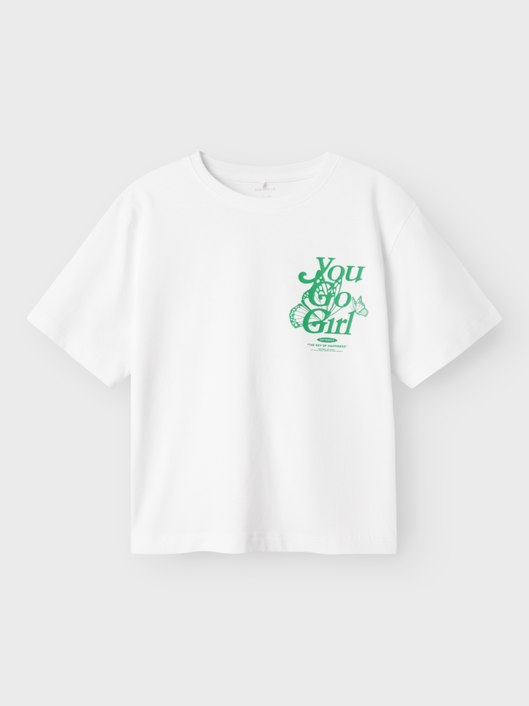 NAME IT KIDS - NKF DABBO SS NREG TOP - Bright White