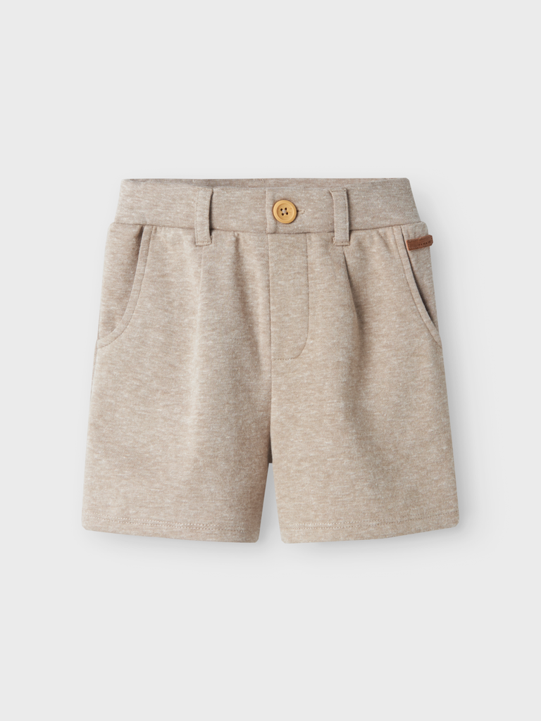 NAME IT MINI - NMM FOLLOW SWEAT SHORTS UNB - Pure Cashmere MELANGE