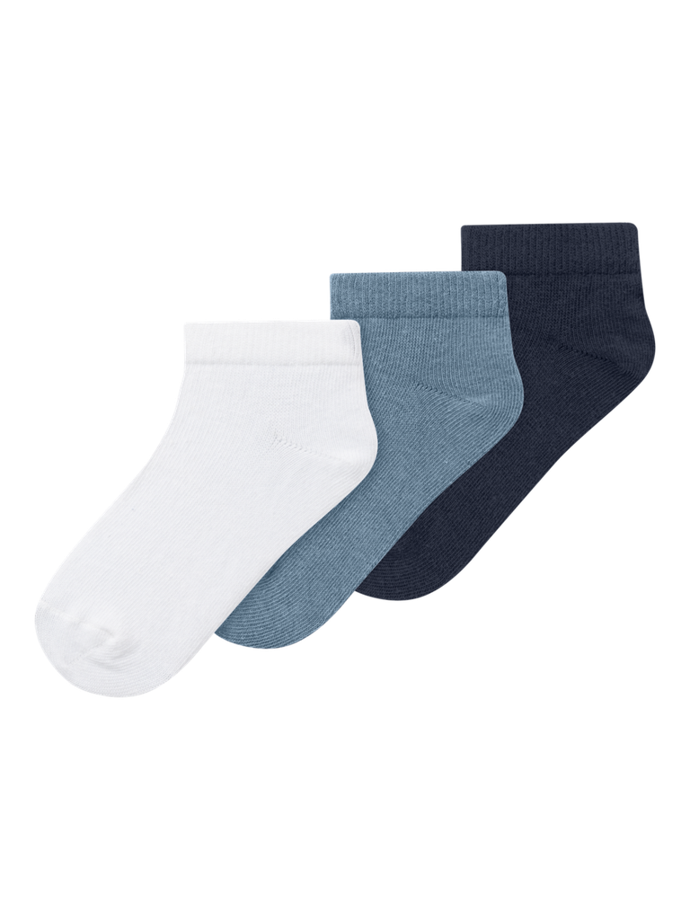 NAME IT MINI - NMM VILUM 3P FOOTIE - Spring Lake Bright White + Navy Blazer