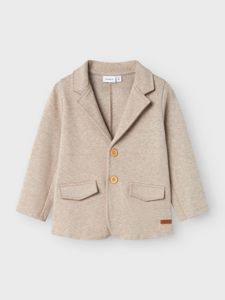 NAME IT MINI - NMM FOLLOW SWEAT BLAZER UNB - Pure Cashmere MELANGE