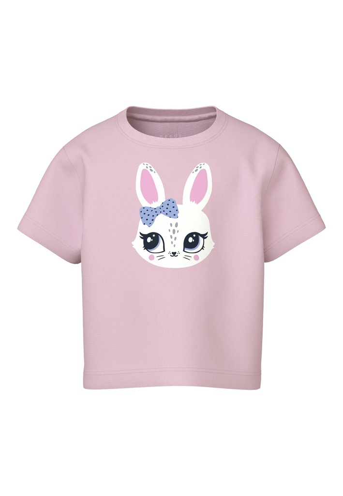 NAME IT MINI - NMF VILINSE SS NREG SHORT TOP - Ballerina Bunny