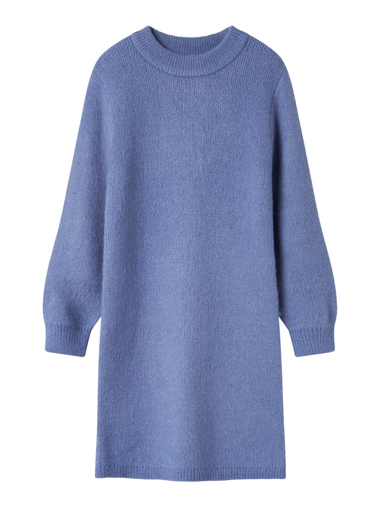 NAME IT KIDS - NKF OMARIAN LS KNIT DRESS - Blue Ice