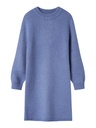 NAME IT KIDS - NKF OMARIAN LS KNIT DRESS - Blue Ice