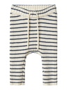 NAME IT BABY - NBM OSTRIPE KNIT PANT - Insignia Blue CLOUD DANCER