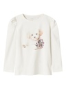 NAME IT MINI - NMF NINEA LS TOP - Cloud Dancer