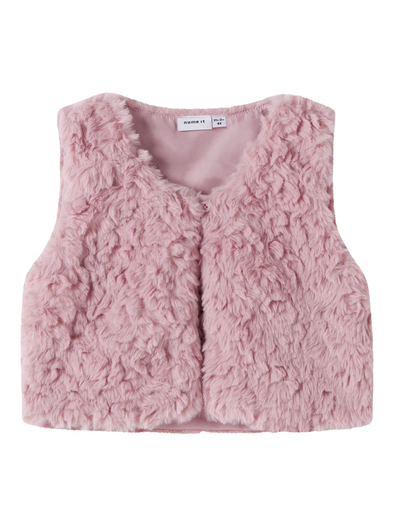 NAME IT MINI - NMF NANO FAKE FUR VEST - Burnished Lilac