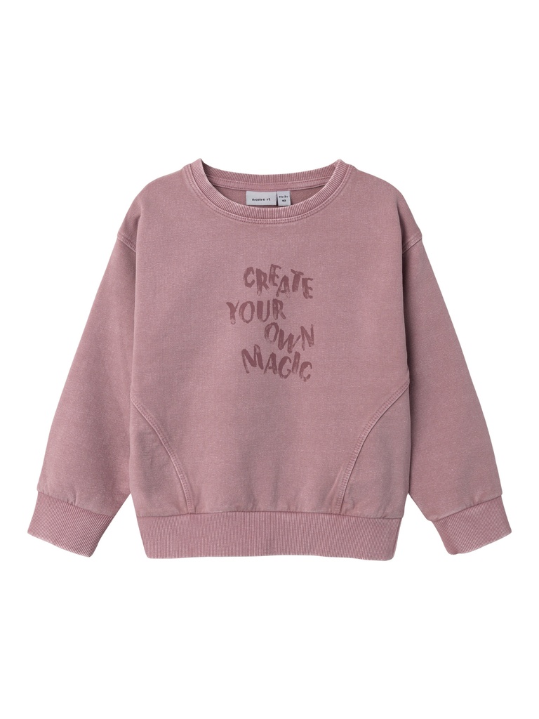 NAME IT MINI - NMF OENNA RLX SWEAT BRU - Toadstool