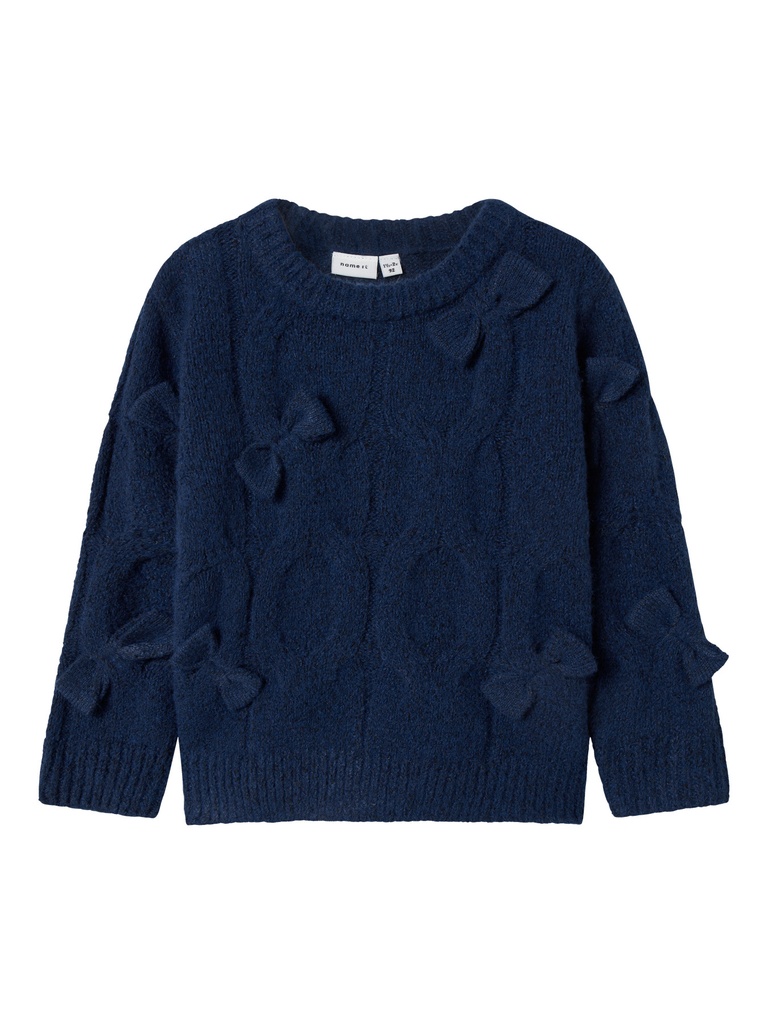 NAME IT MINI - NMF OLIVIA LS KNIT - Navy Blazer