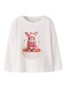 NAME IT MINI - NMF VOTEA LS NREG TOP - Cloud Dancer Autumn Bunny