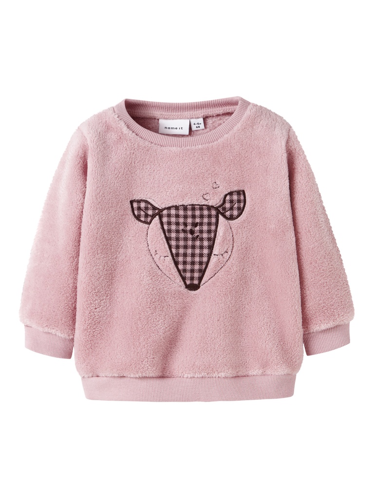 NAME IT BABY - NBF OLPA LS TEDDY SWEAT - Burnished Lilac
