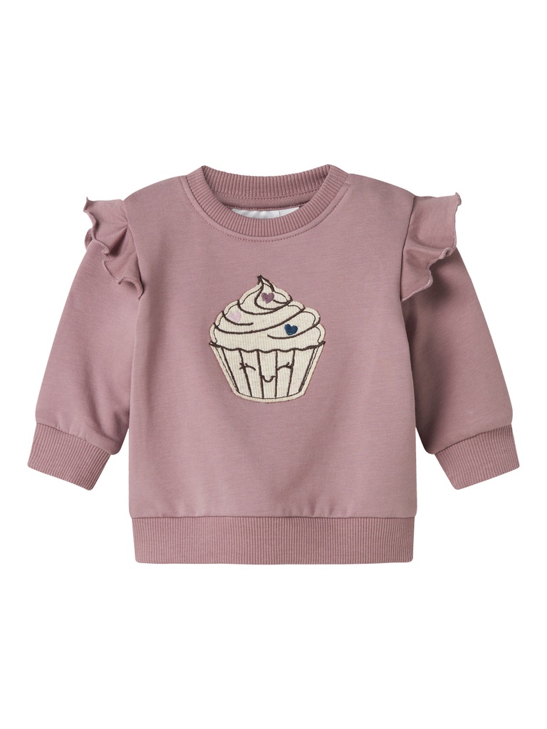 NAME IT BABY - NBF NILDA LS SWEAT BRU - Toadstool