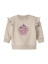 NAME IT BABY - NBF NILDA LS SWEAT BRU - Peyote Melange