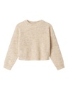NAME IT KIDS - NKF HOLLY LS BOXY SHORT KNIT NOOS - Pure Cashmere
