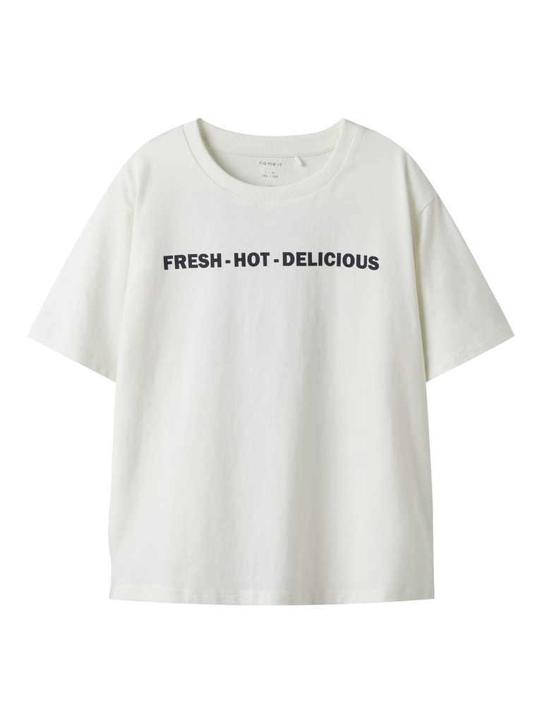 NAME IT KIDS - NKM FABIAN SS NREG TOP - Cloud Dancer