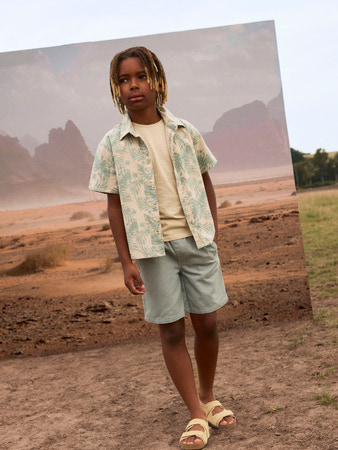 NAME IT KIDS - NKM RYAN JOG TWI L SHORTS 7991-NZ - Slate Gray