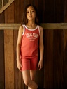 NAME IT KIDS - NKF HASINNA SHORT SLIM TANK TOP - Spiced Coral