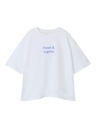 NAME IT KIDS - NKF TAFINA NREG SS TOP - Bright White Fresh & organic