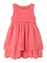 NAME IT MINI - NMF HALINA SL DRESS - Spiced Coral
