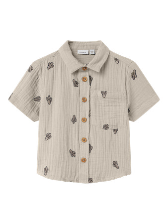 NAME IT MINI - NMM JOSHUA NREG SS SHIRT - Peyote