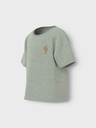 NAME IT MINI - NMM HANNIBAL NREG TERRY SS TOP - Aqua Gray
