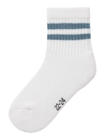 NAME IT MINI - NMM JANS SOCK - Bright White Blue Mirage