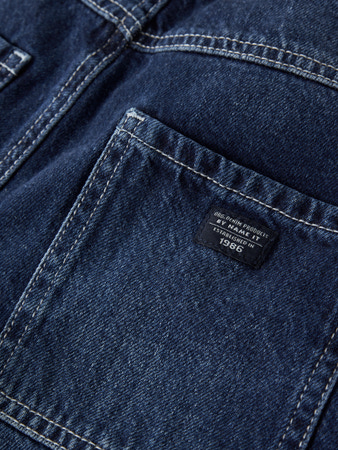 NAME IT KIDS - NKM RYAN STRAIGHT CARP JEANS 8099-DM NOOS - Dark Blue Denim STITCH