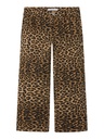 NAME IT KIDS - NKF ROSE WIDE TWI PANTS 4444-TD NOOS - Silver Mink LEOPARD