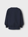 NAME IT MINI - NMF VALONA LS LONG RLX SWEAT UNB - Navy Blazer Cheetah