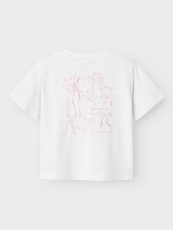 NAME IT MINI - NMF KATALIN NREG SS TOP - Bright White