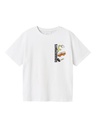 NAME IT KIDS - NKM JARL SPONGE NREG SS TOP BOX CPLG - Bright White