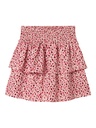 NAME IT KIDS - NKF KANVA SKIRT - Bright White FLOWER