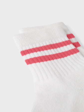 NAME IT MINI - NMF JALMA SOCK - Bright White Rapture Rose