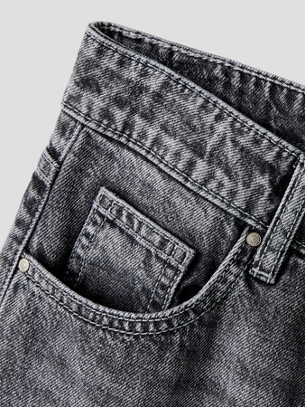 LMTD - NLM BEX DNM R STRAIGHT PANT NOOS - Grey Denim