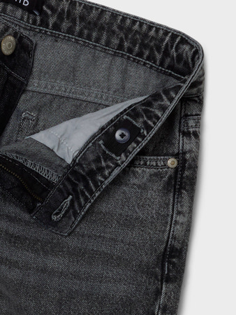 LMTD - NLF BETT DNM NW R WIDE PANT NOOS - Grey Denim