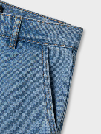 LMTD - NLM TOIZZA DNM LOOSE PANT NOOS - Light Blue Denim