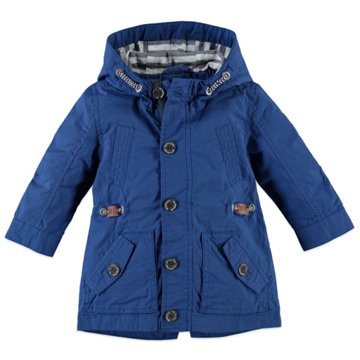 [8719517289687] Baby Face - boys summer parka - COBALT