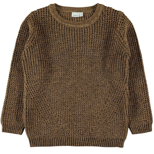 NAME IT KIDS - NKM RALF LS KNIT - Toasted Coconut