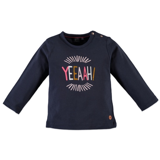 [8719517385945] Baby Face - girls t-shirt l.sl. - BLUE WAVE - 9208680